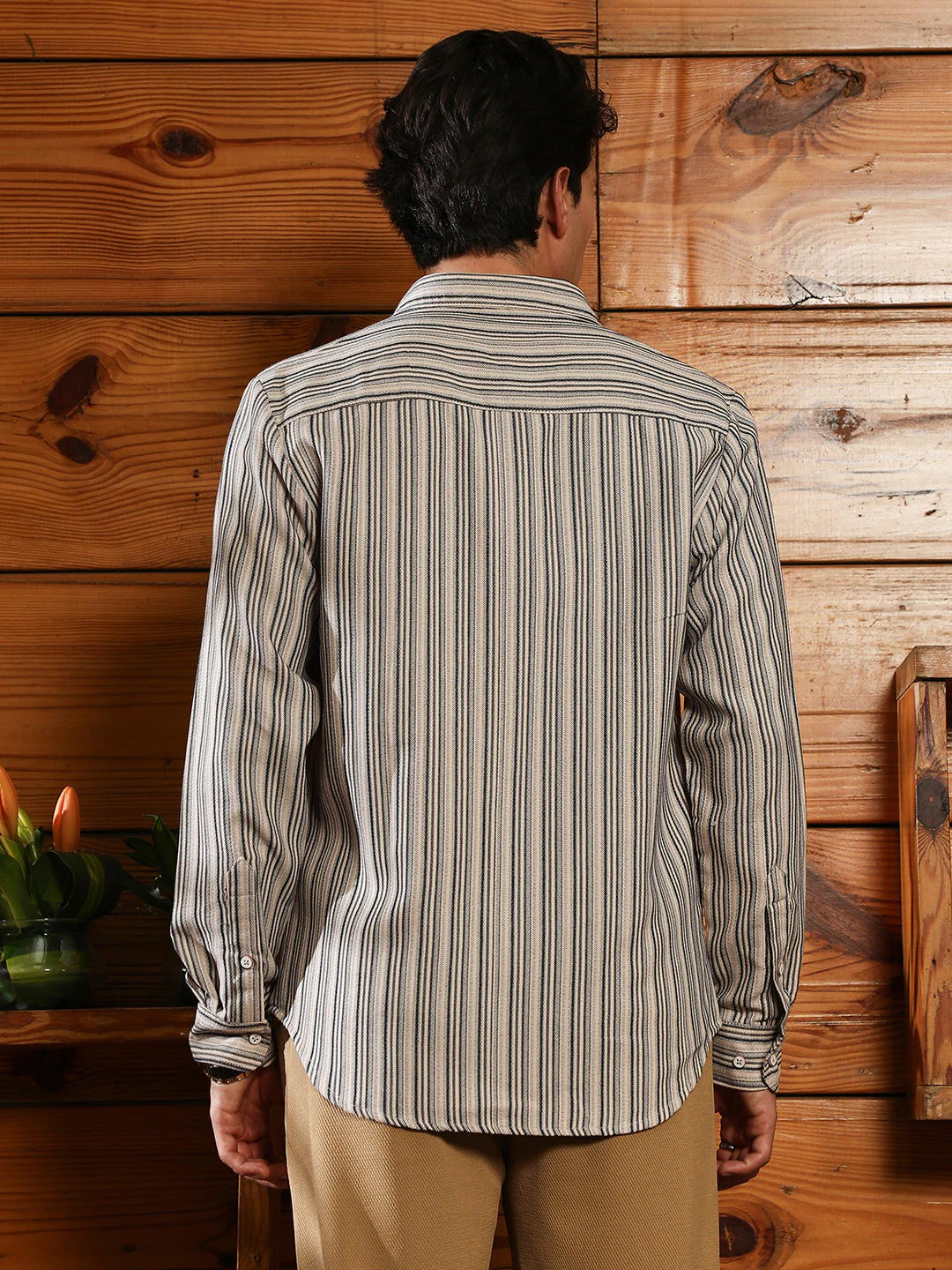 Bohomian-Stripe Jacquard Shirt - Image 4