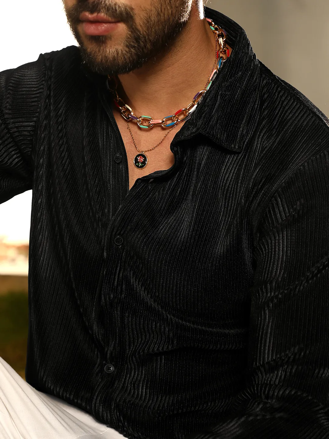 Pleat-Creased Shirt - Image 4