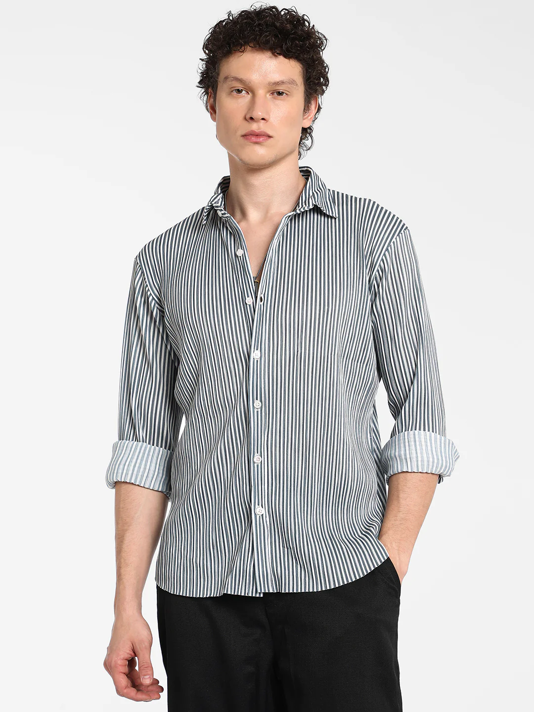 Pleat-Creased Shirt - Image 9