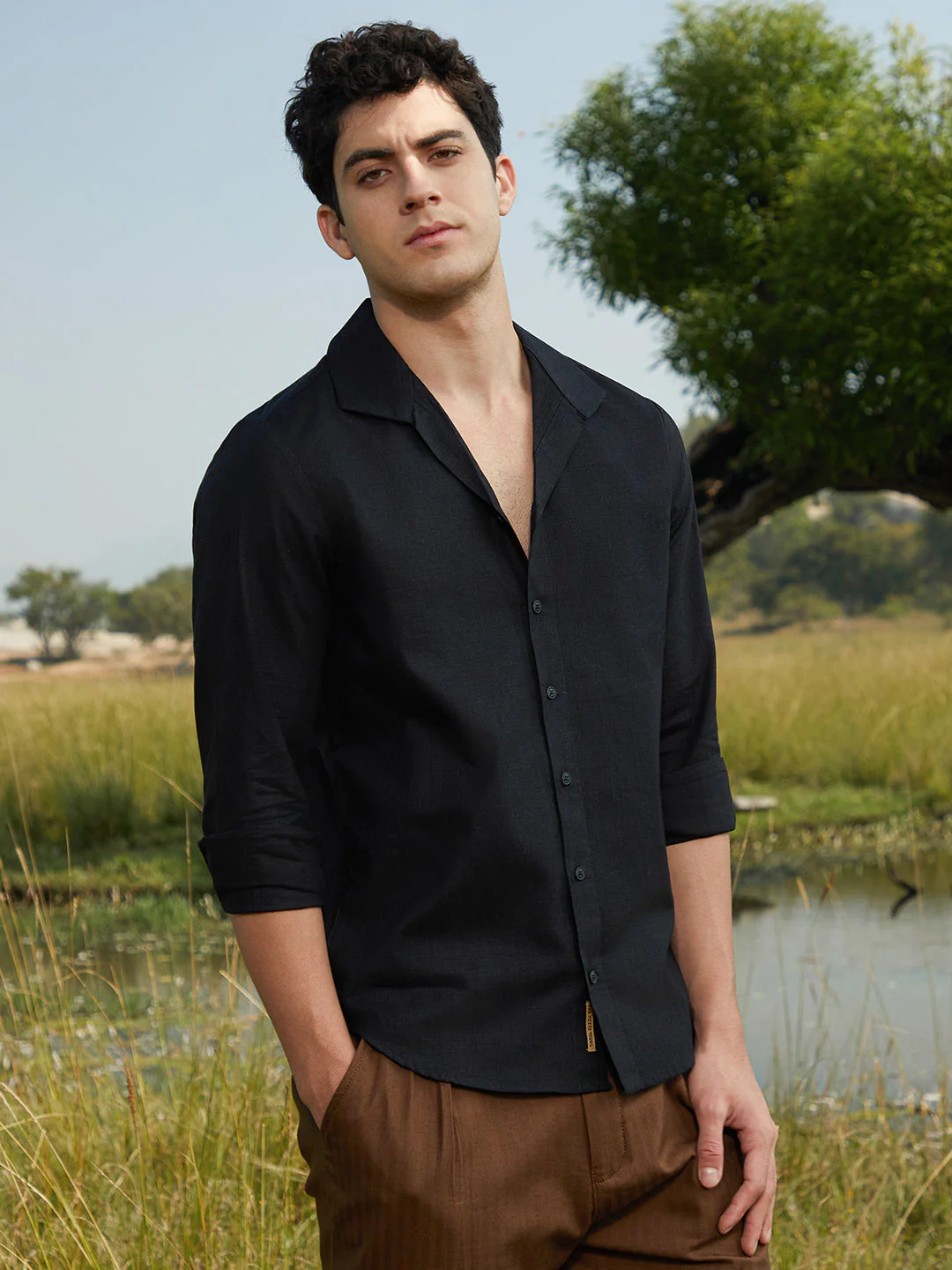 Solid Casual Shirt - Image 3