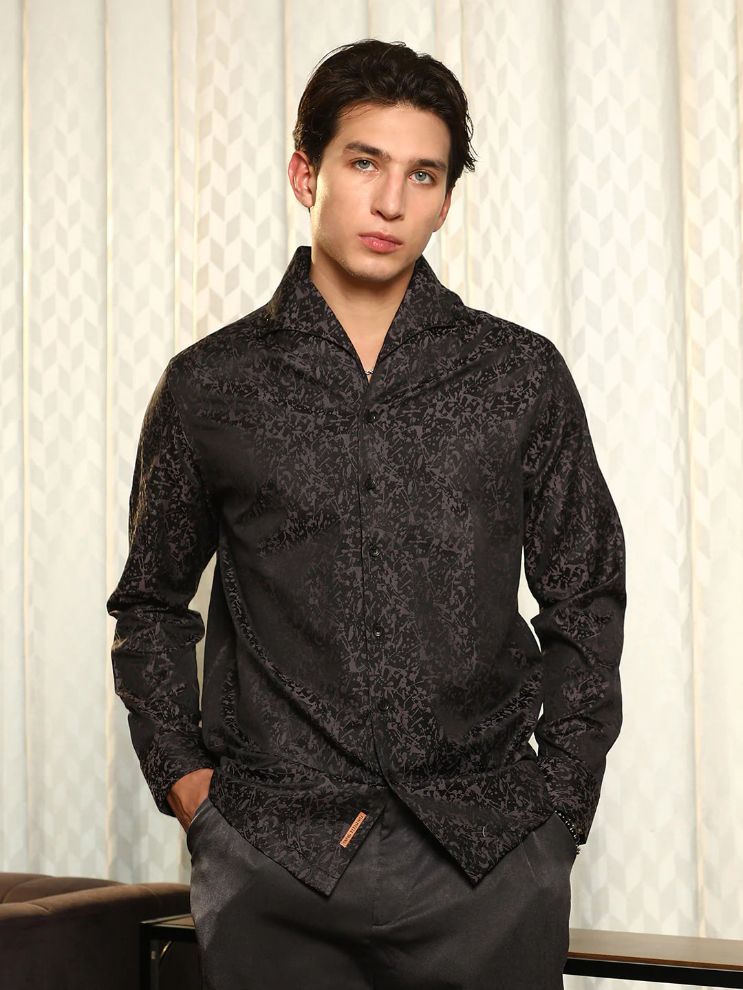 Splatter-Jacquard Shirt - Image 2