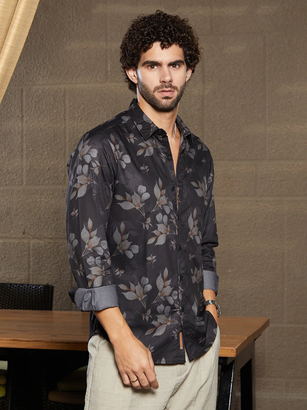 Stamped-Foliage Shirt - Image 3