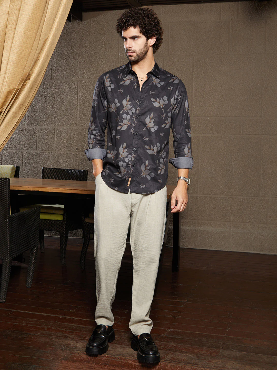Stamped-Foliage Shirt - Image 6