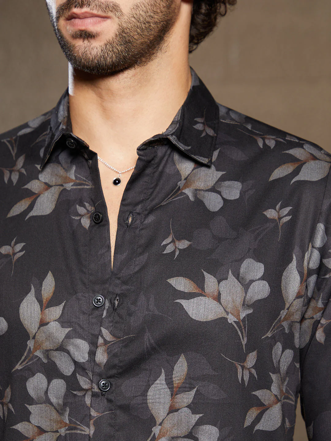 Stamped-Foliage Shirt - Image 7