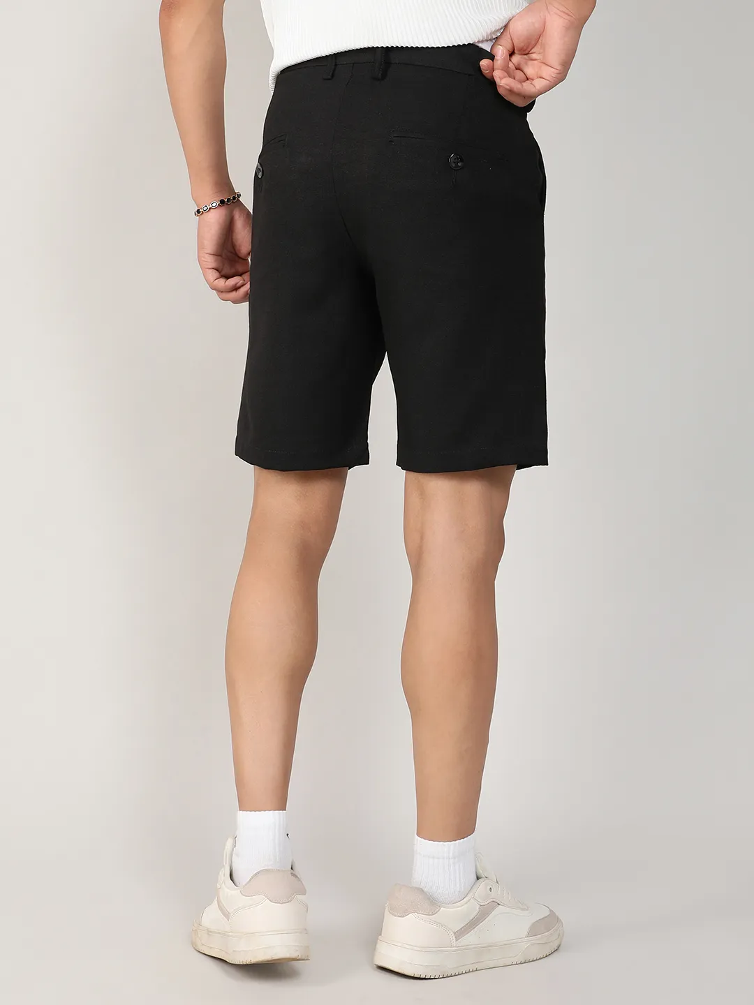 Tailored Linen-Blend Shorts - Image 4