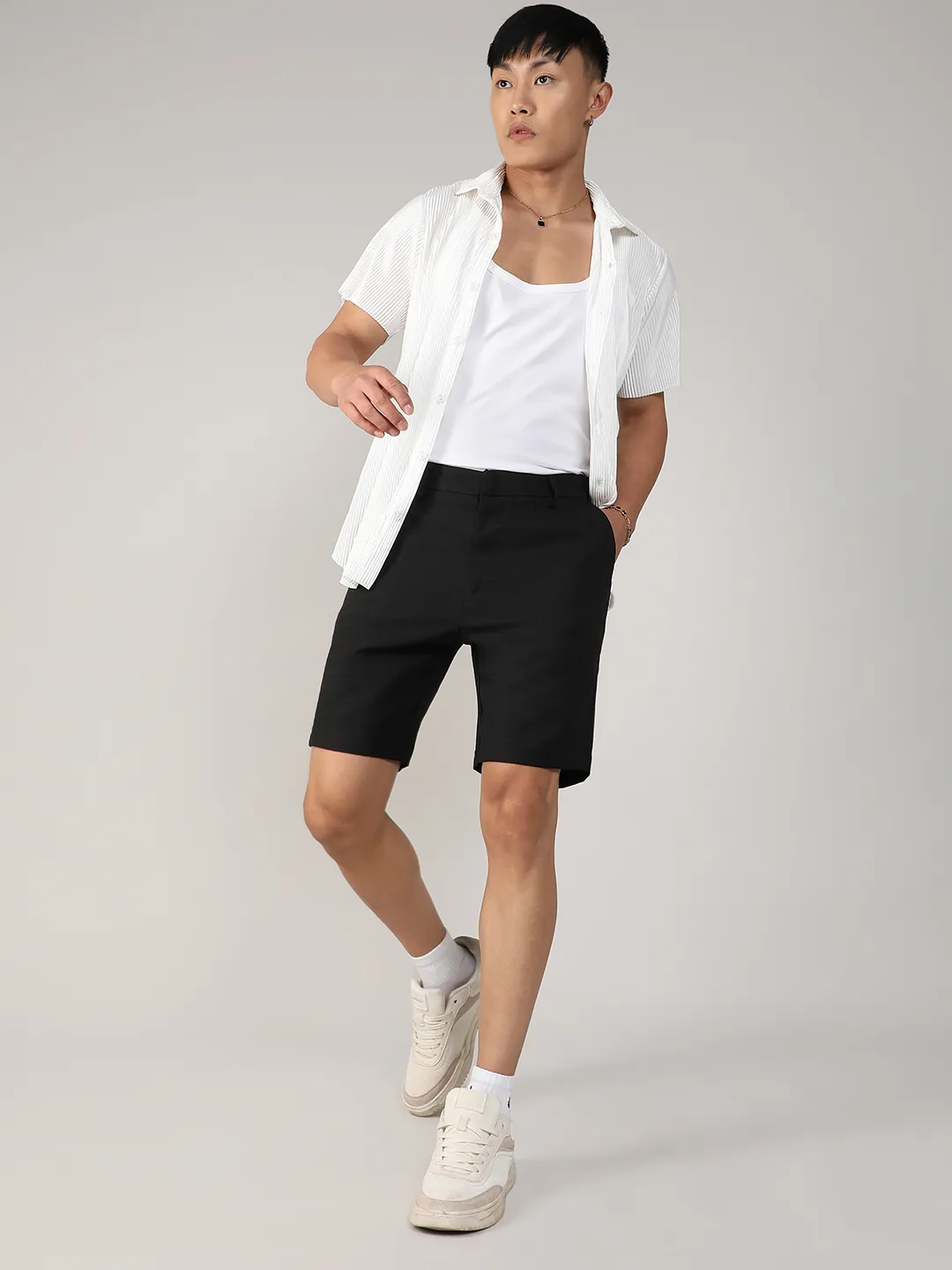Tailored Linen-Blend Shorts - Image 5
