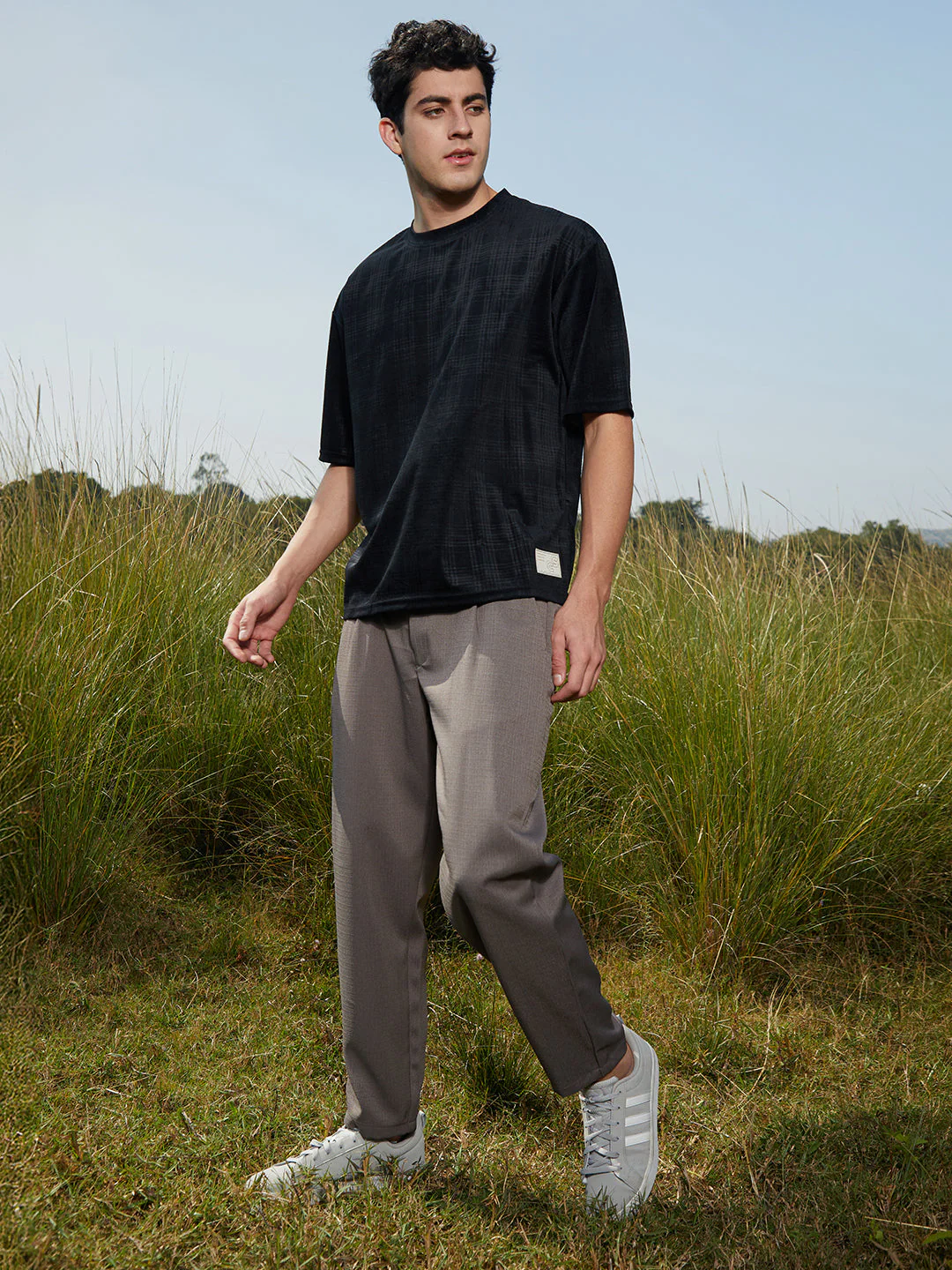Tartan-Plaid Oversized T-Shirt - Image 5
