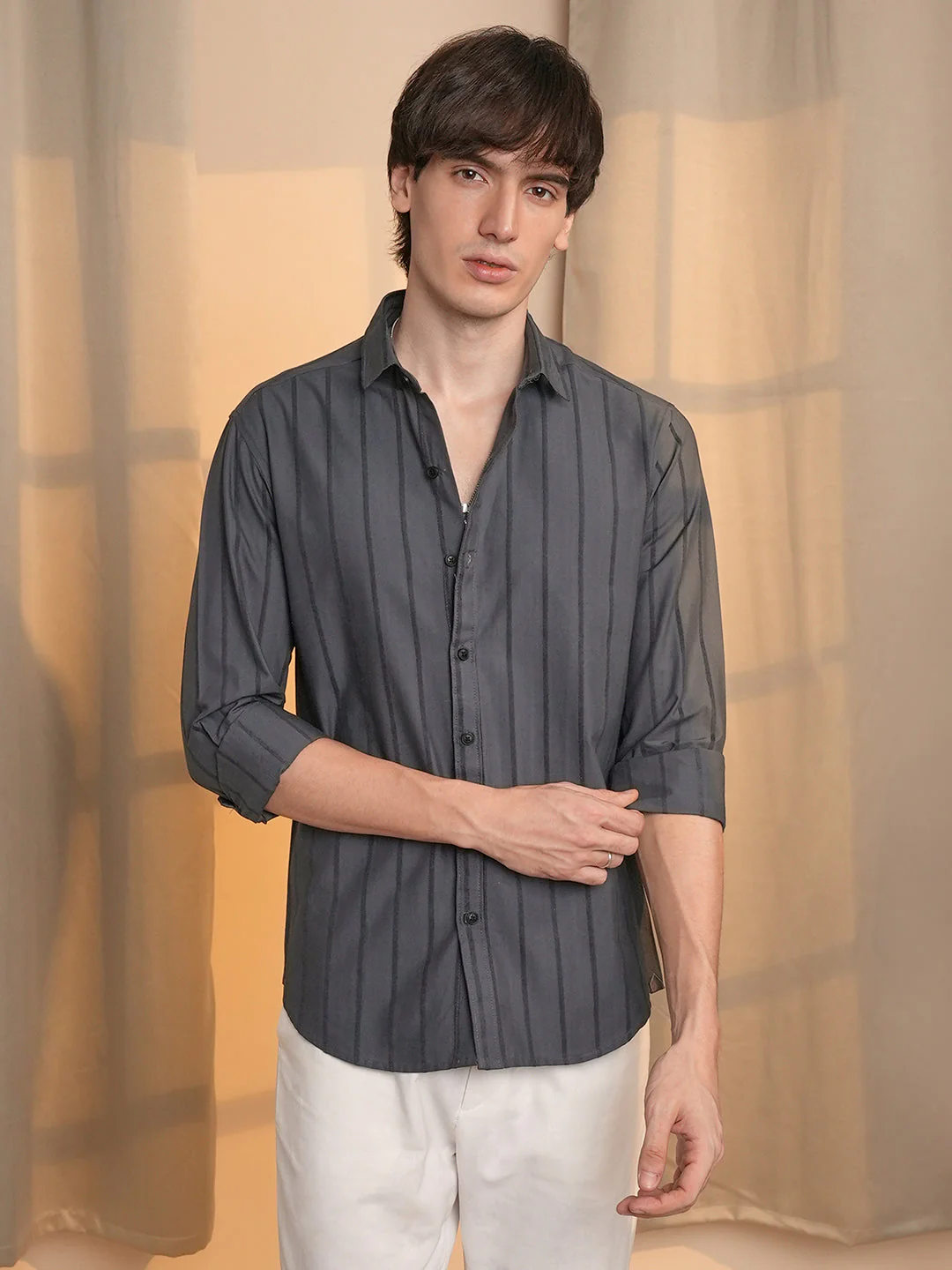 Texture-Lined Shirt - Image 2