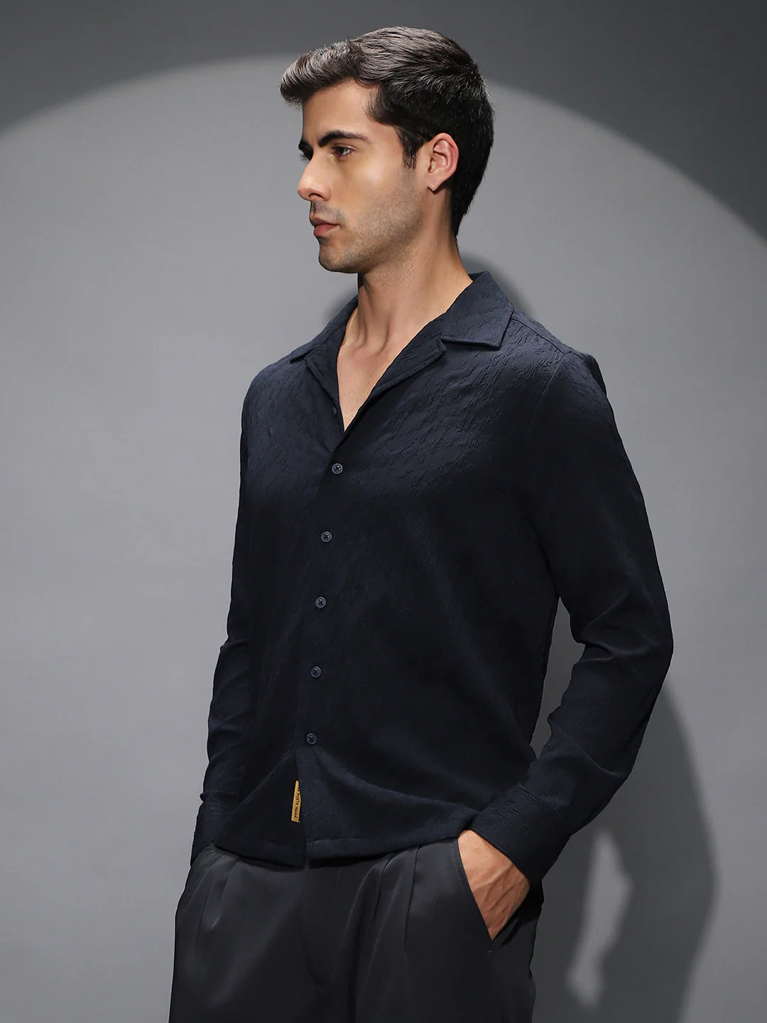 Textured-Cuban Shirt - Image 3