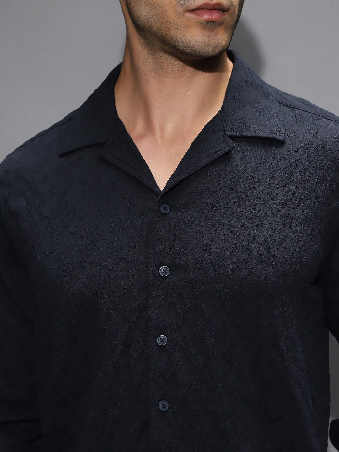 Textured-Cuban Shirt - Image 7