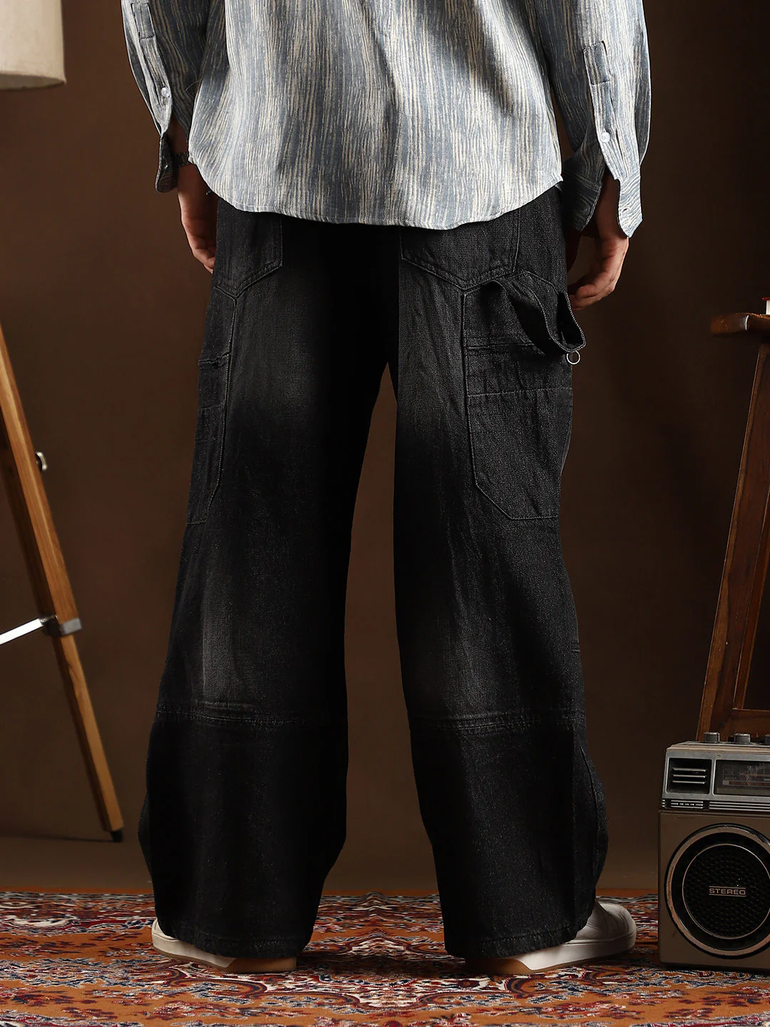 Tinted Panelled Denim Jeans - Image 4
