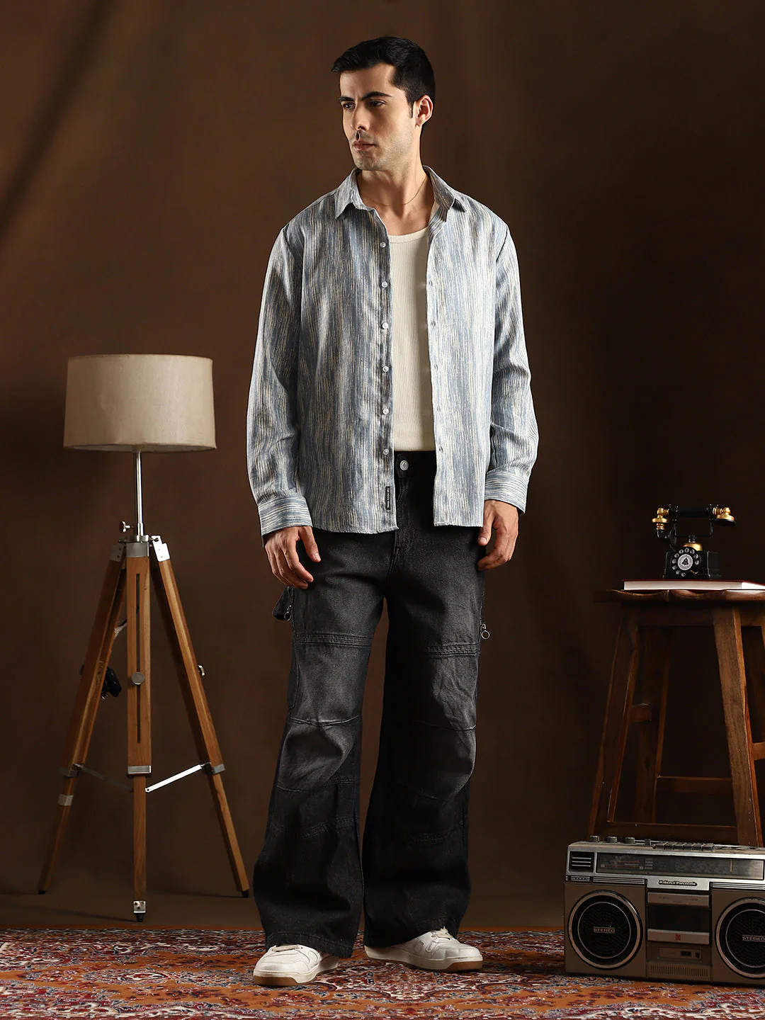 Tinted Panelled Denim Jeans - Image 6