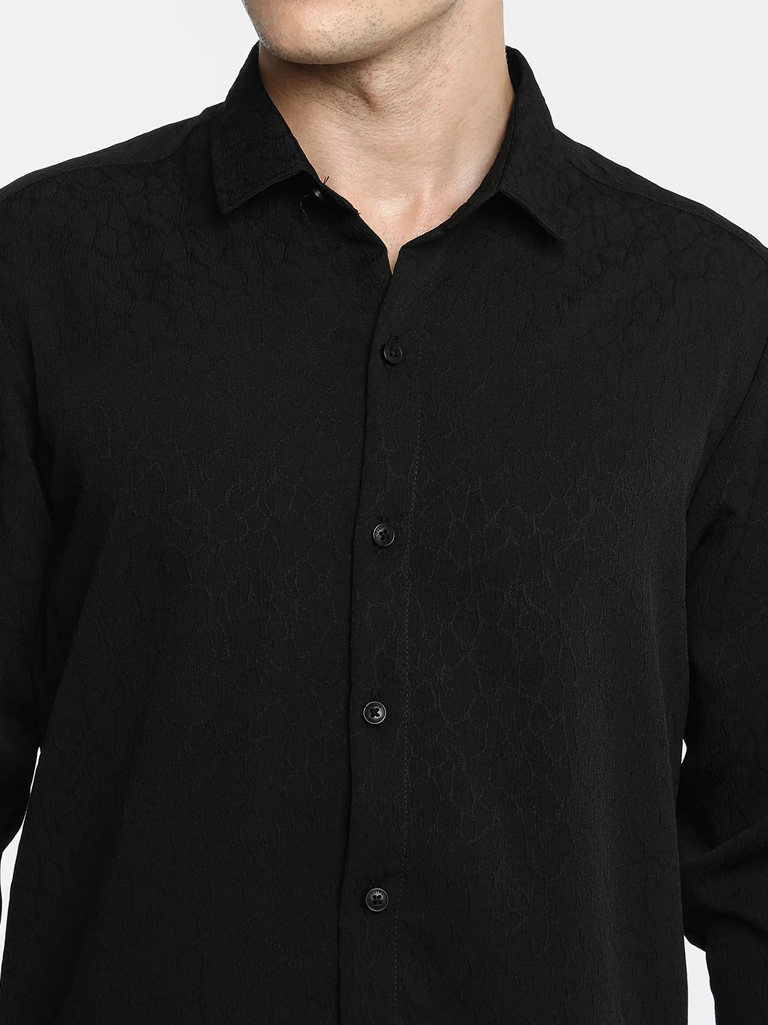 Veined-Textured Shirt - Image 15
