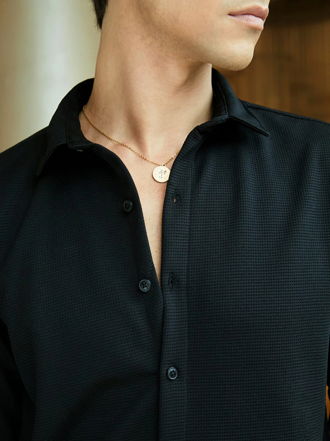 Waffle-Textured Shirt - Image 7
