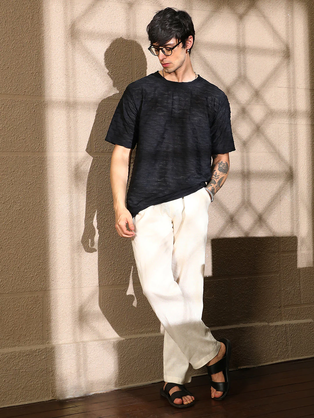 Wave-Tactile Oversized T-Shirt - Image 6