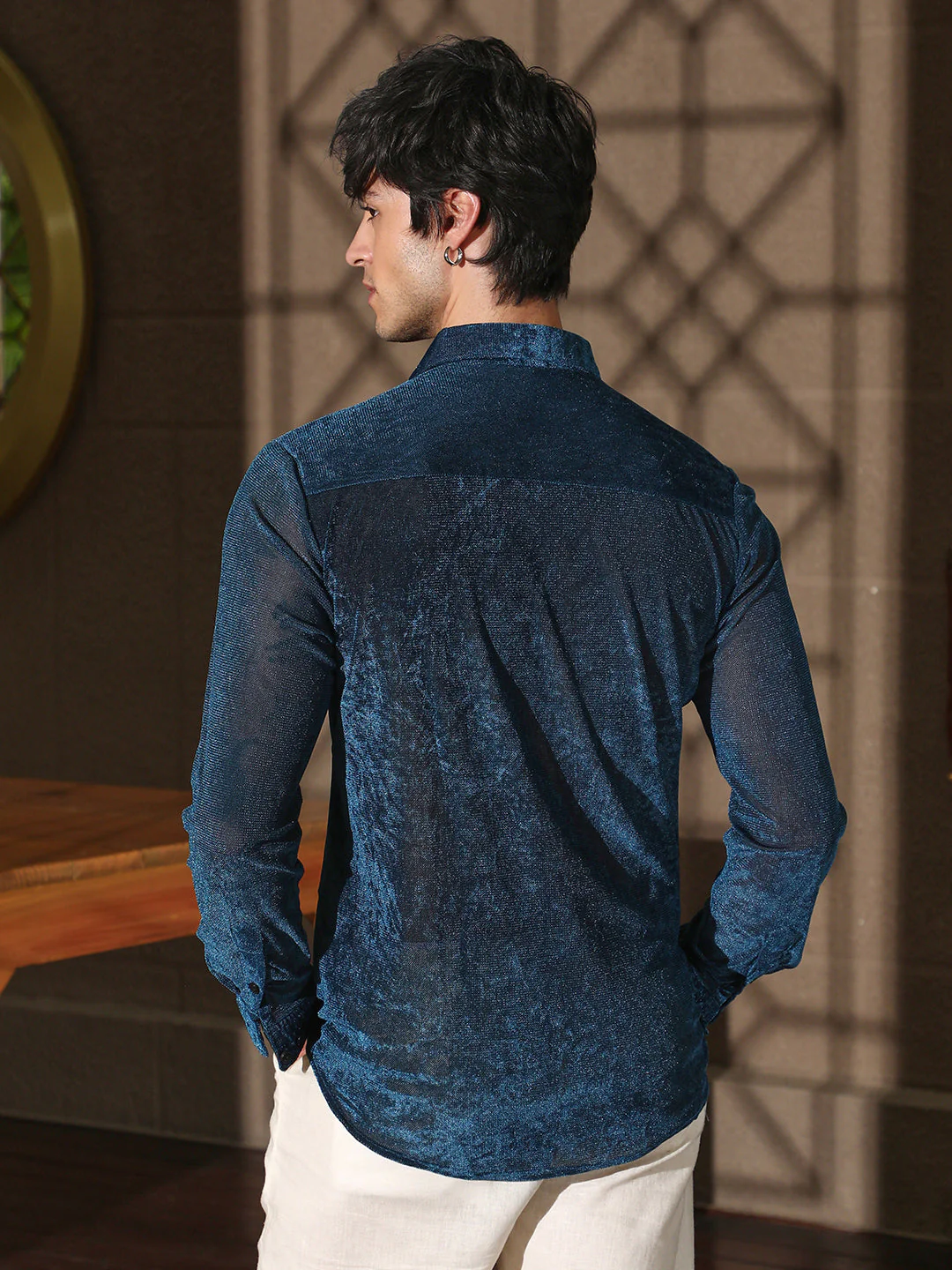 Solid Velvet Shirt - Image 11