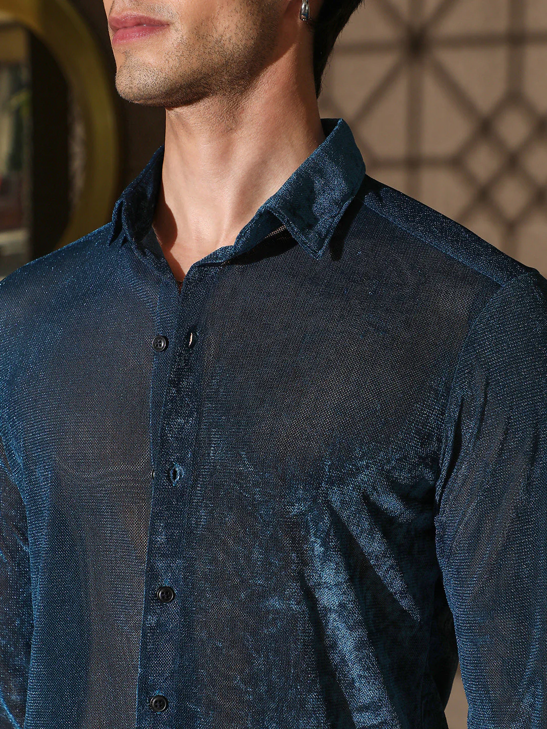 Solid Velvet Shirt - Image 14