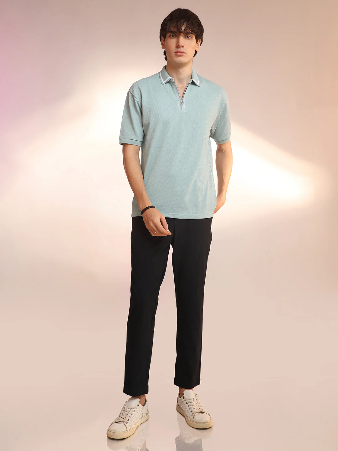 Micro-Waffle Polo T-Shirt - Image 5