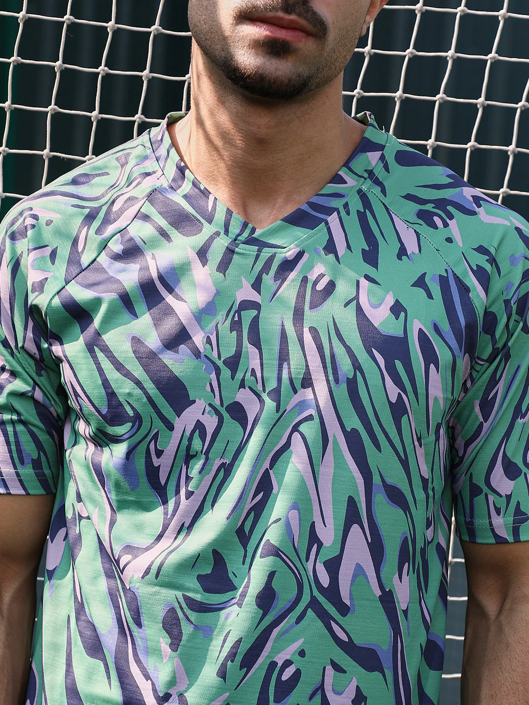Abstract-Overlap Activewear T-Shirt - Image 7