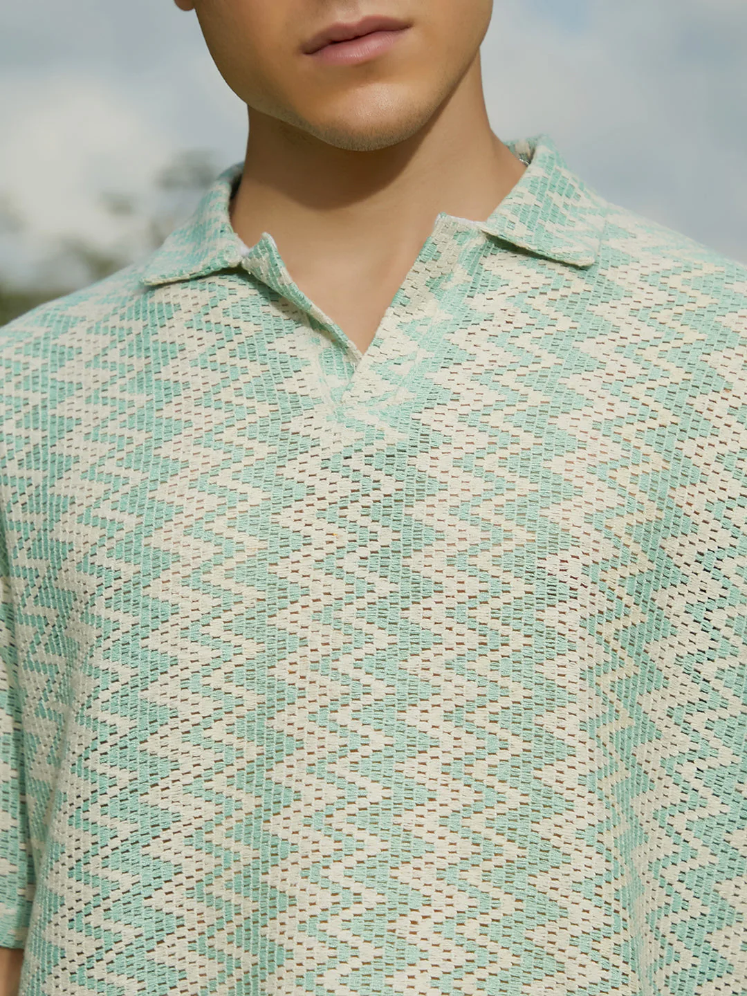 Tidal-Knit Polo T-Shirt - Image 7