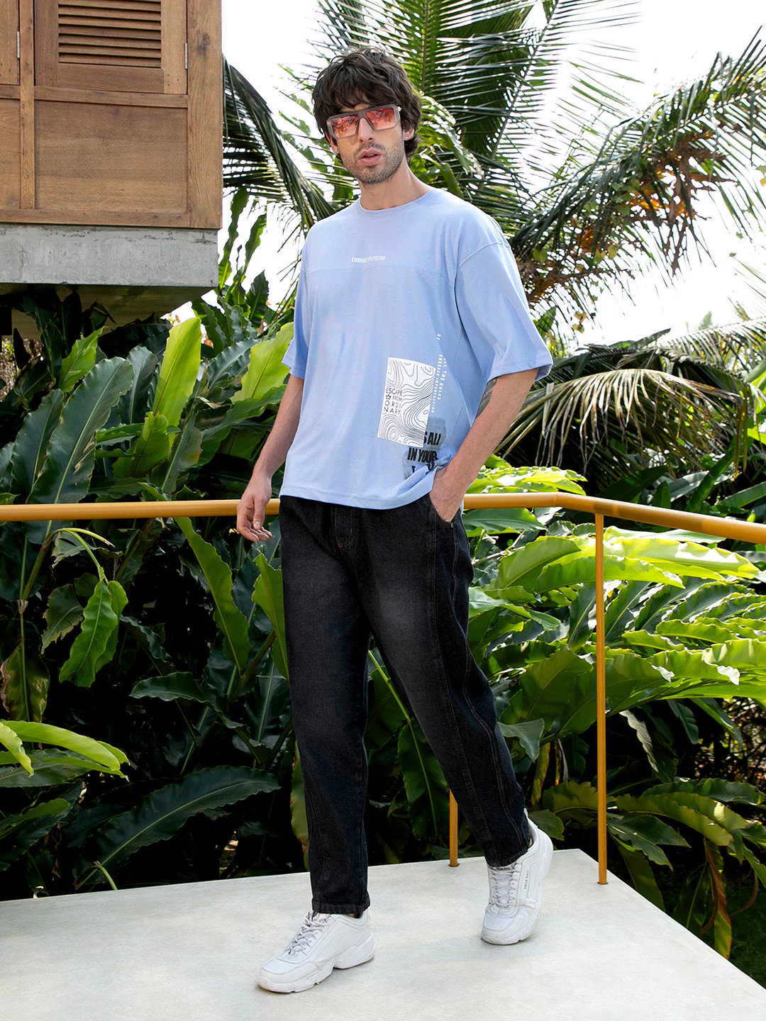 Escape-Ordinary Imprint Oversized T-Shirt - Image 6