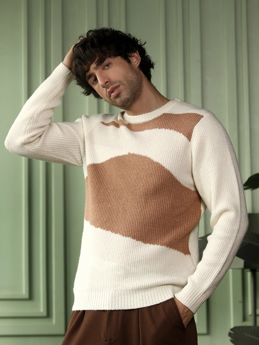 Blob-Jacquard Pullover Sweater - Image 3