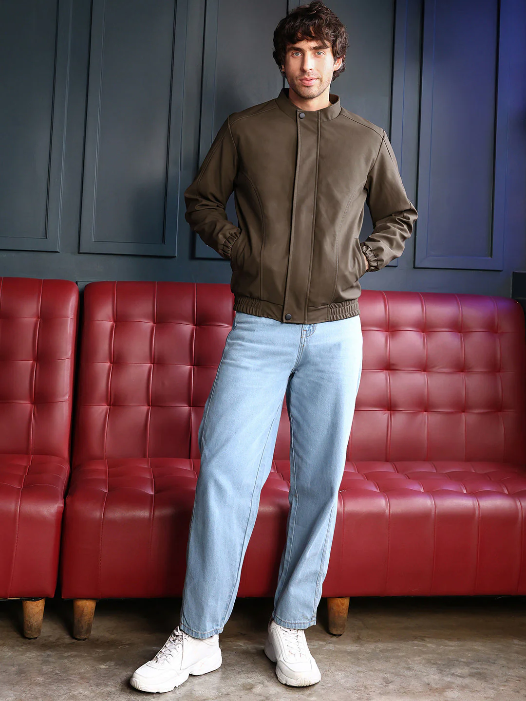 Coated Panel-Stitch Rider Jacket - Image 5