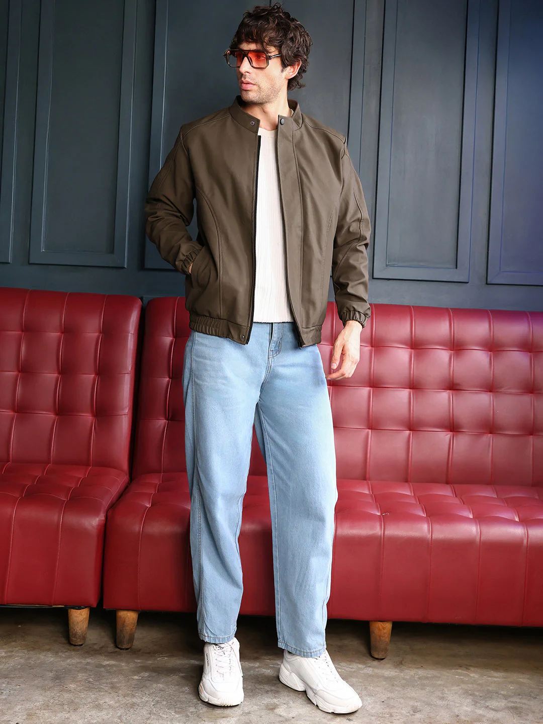 Coated Panel-Stitch Rider Jacket - Image 6