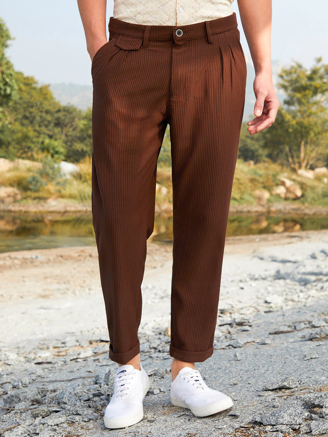 Corduroy Tailored Trousers - Image 2