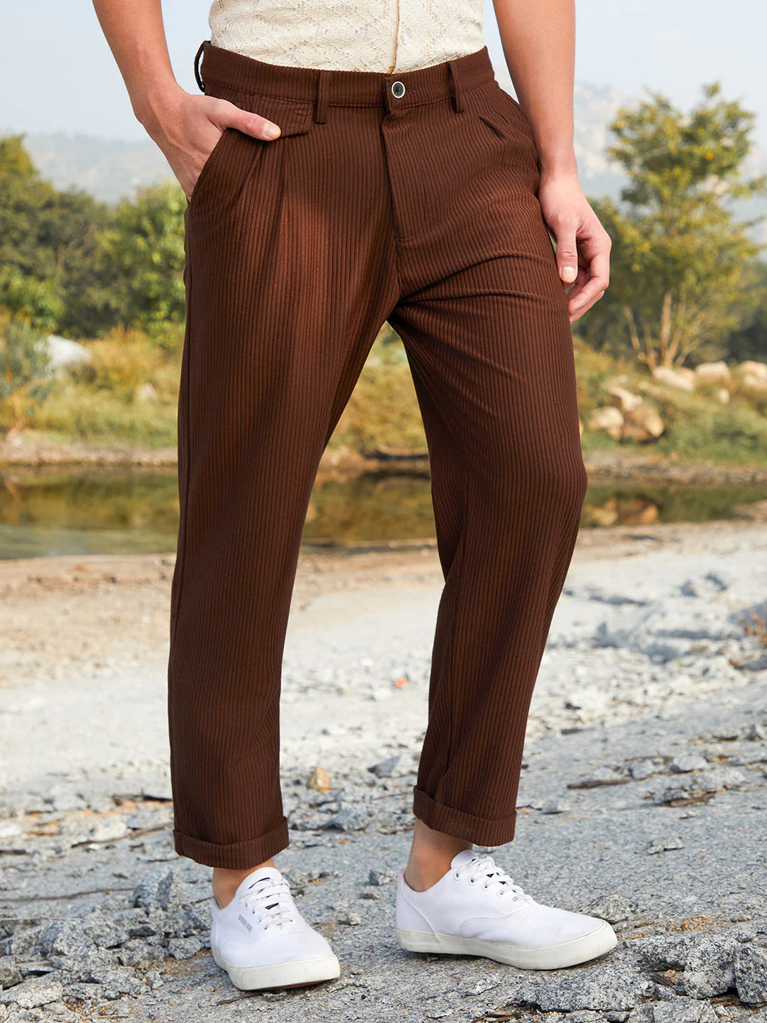 Corduroy Tailored Trousers - Image 3
