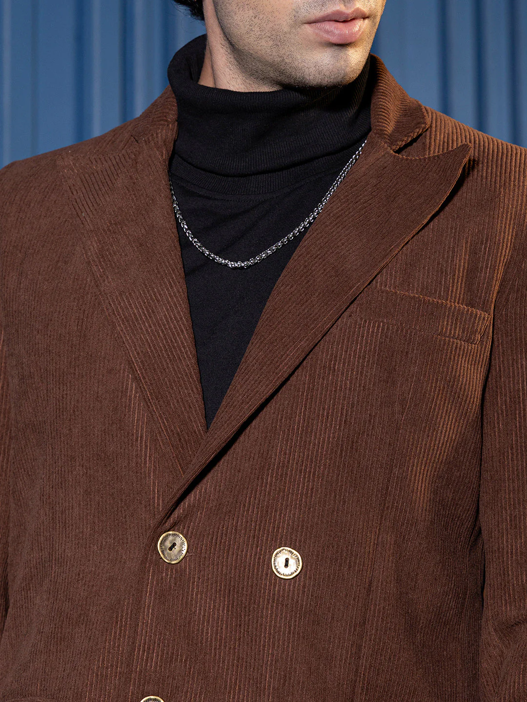 Double-Breasted Corduroy Blazer - Image 7