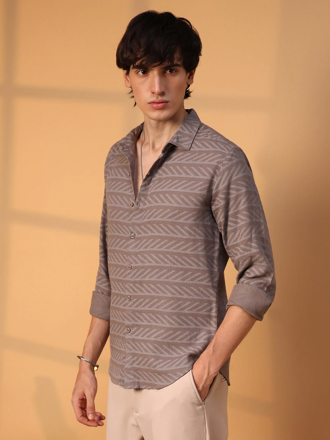 Earthy Lined Shirt - Image 3