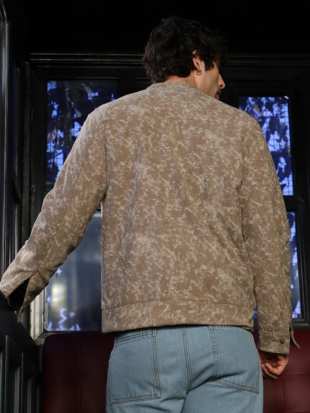 Faded-Corduroy Rider Jacket - Image 4