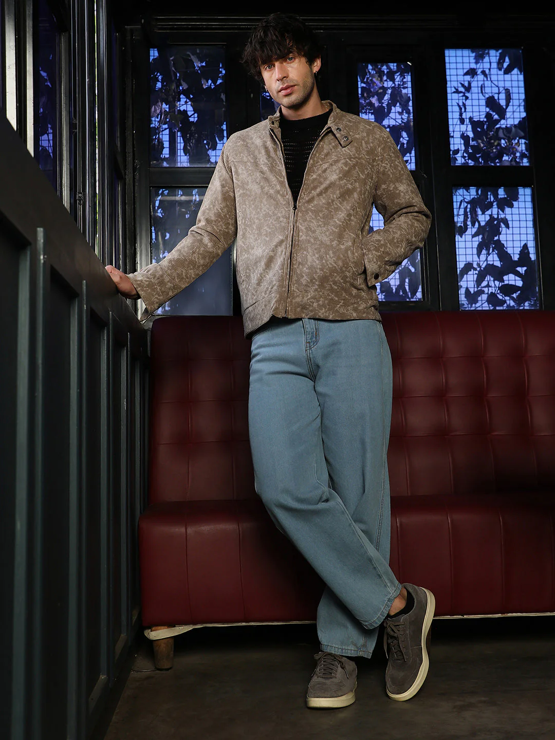 Faded-Corduroy Rider Jacket - Image 5