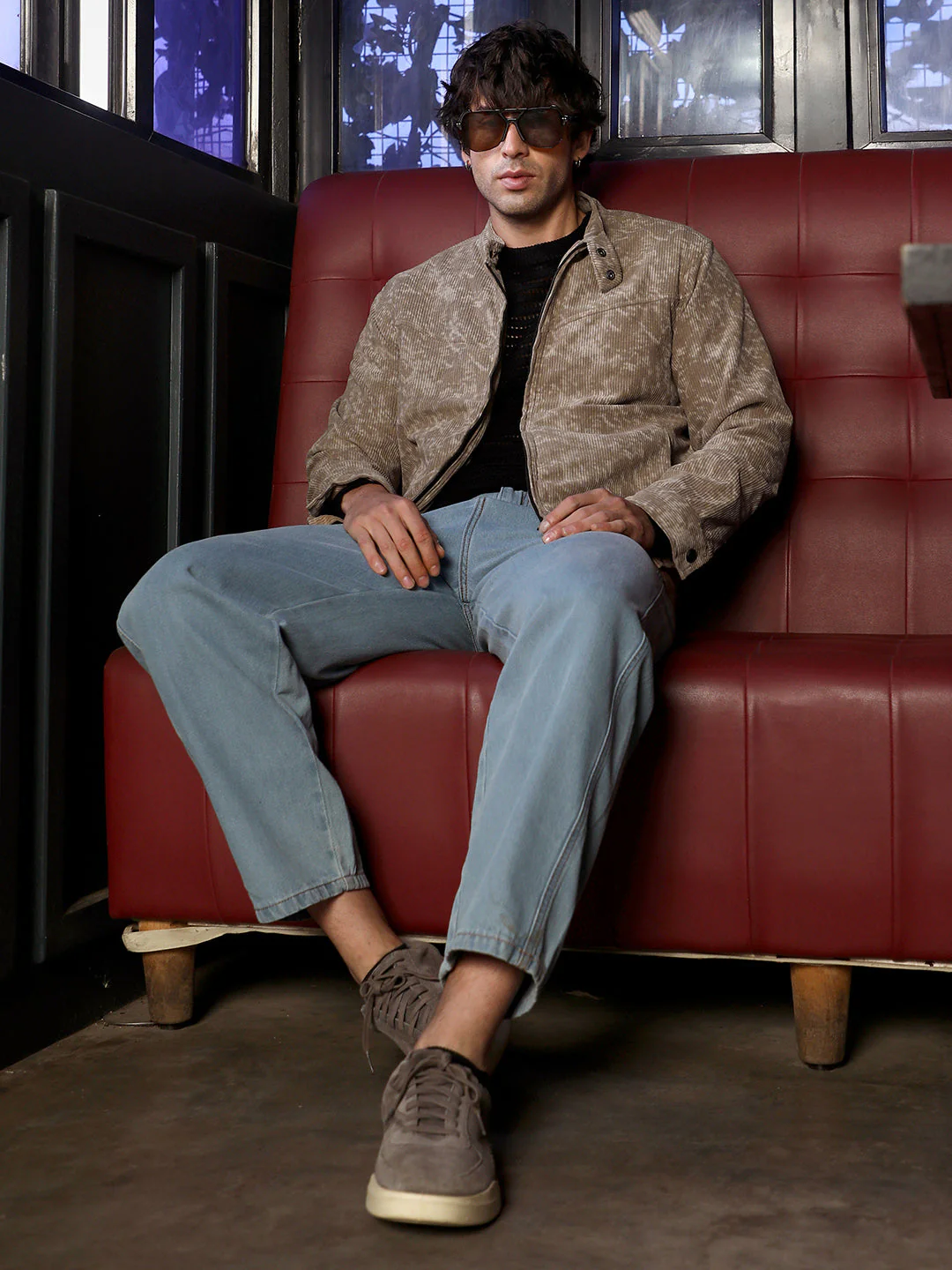 Faded-Corduroy Rider Jacket - Image 6