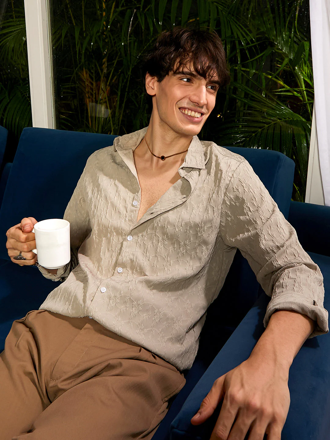 Floral-Textured Shirt - Image 8