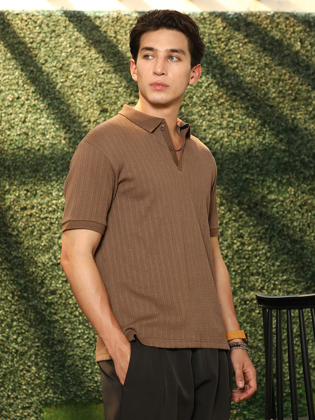 Furrow-Tactile Polo T-Shirt - Image 3