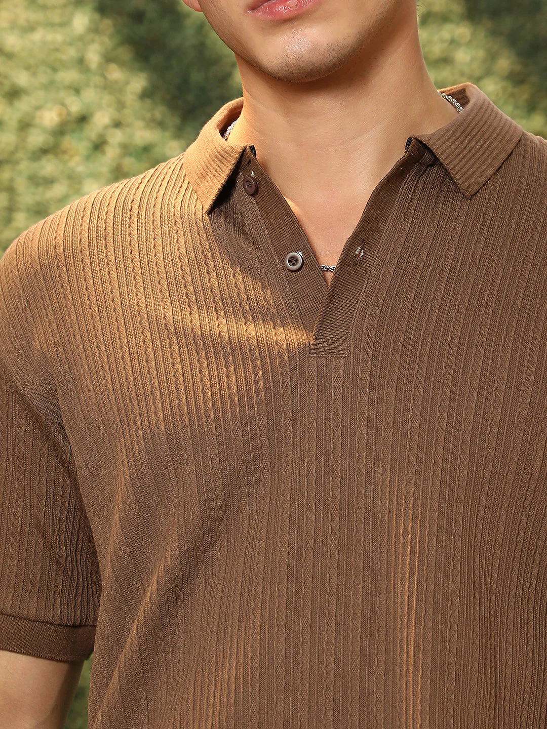 Furrow-Tactile Polo T-Shirt - Image 7