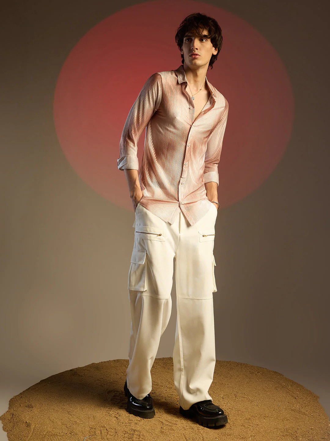 Ombre-Pleated Shirt - Image 6