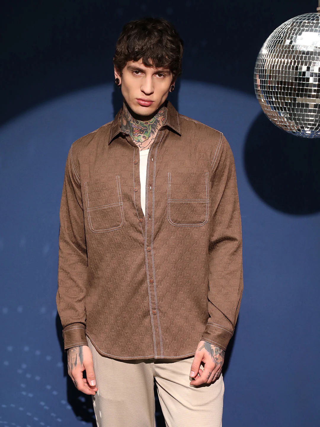 Obliqa-Utility Relaxed Shirt - Image 2