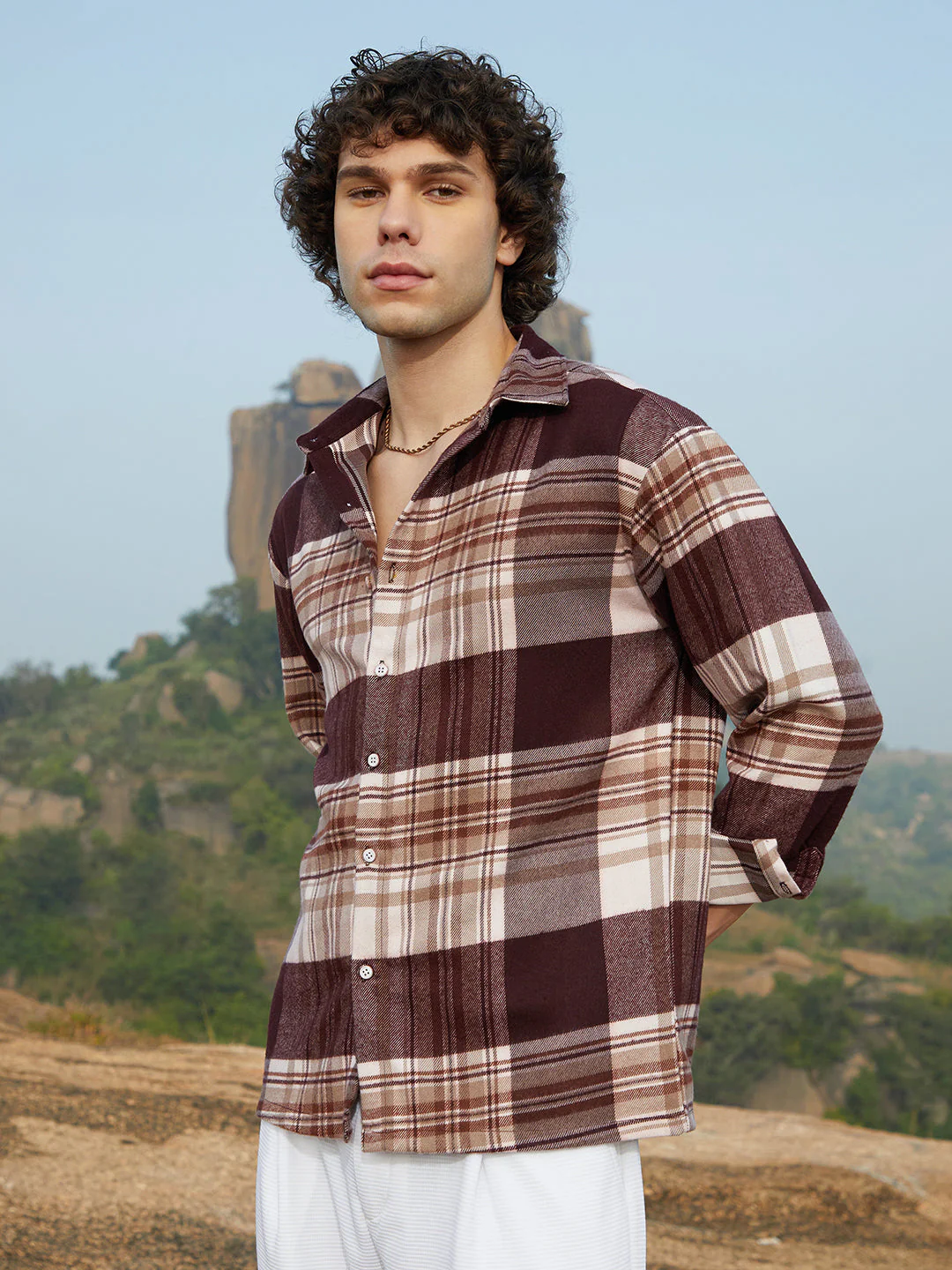 Plaid Oversized Shirt - Image 3