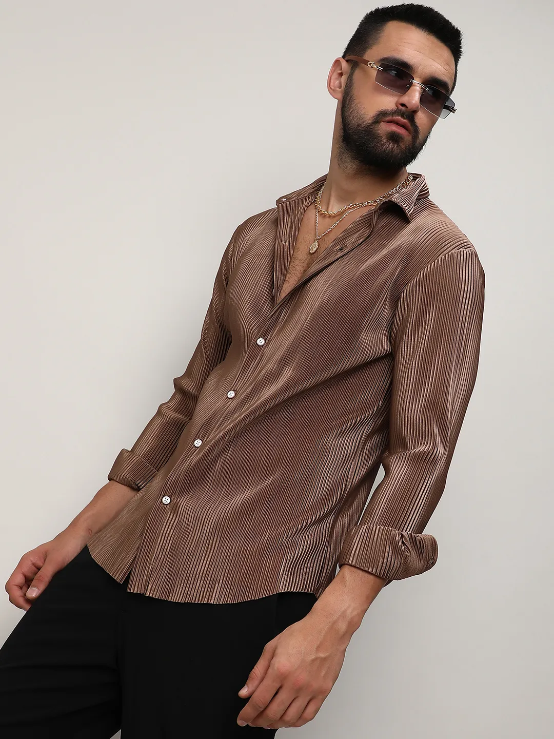 Pleat-Creased Shirt - Image 4