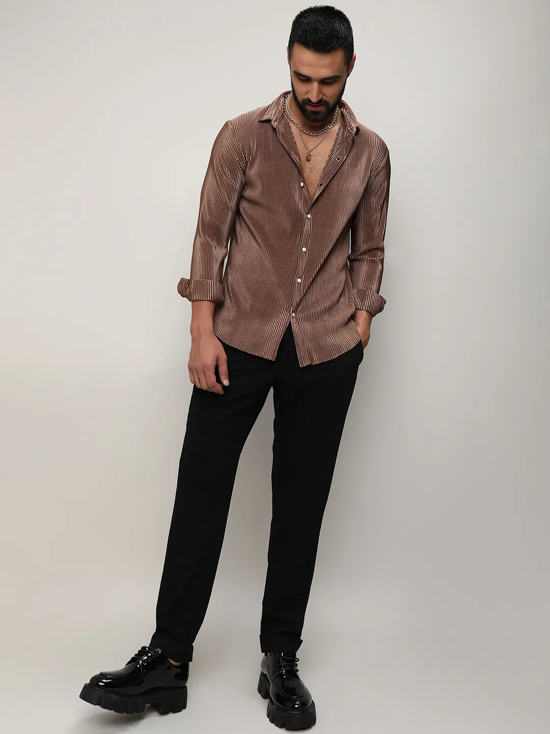 Pleat-Creased Shirt - Image 8