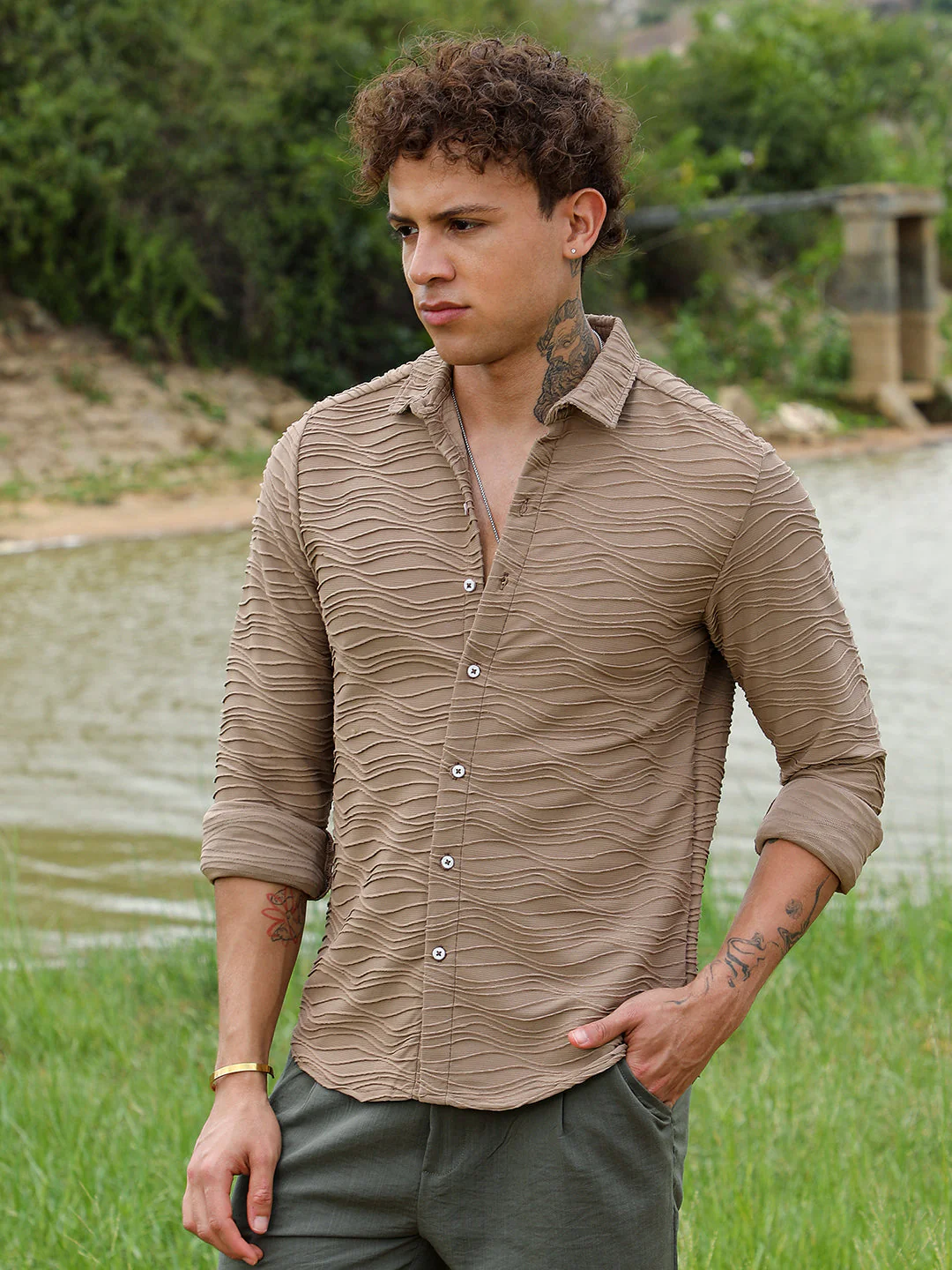 Self-Design Wave Shirt - Image 3