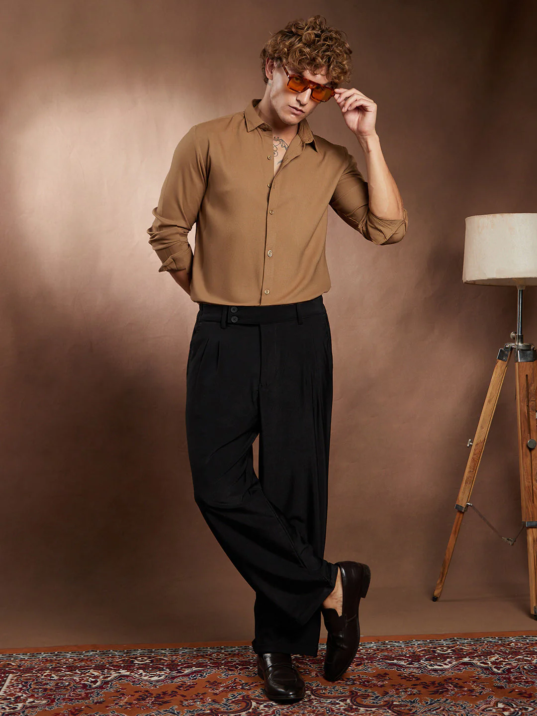 Solid Waffle-Weave Shirt - Image 6