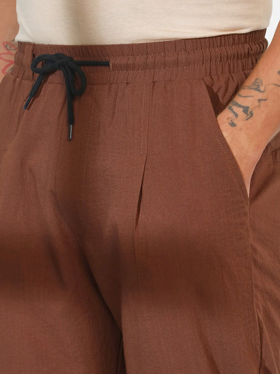Straight-Fit Linen-Blend Trousers - Image 7