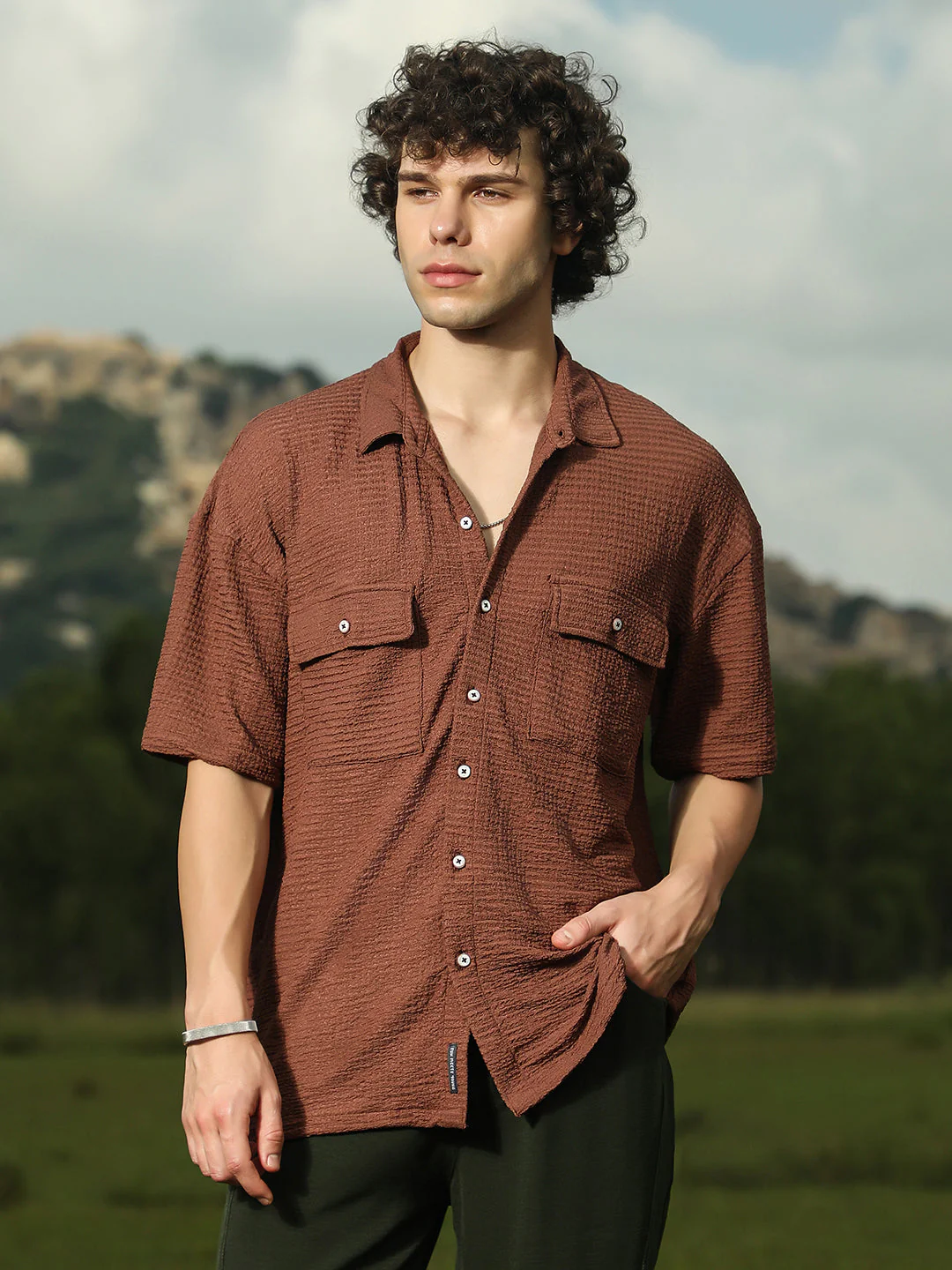 Tactile-Utility Oversized Shirt - Image 2