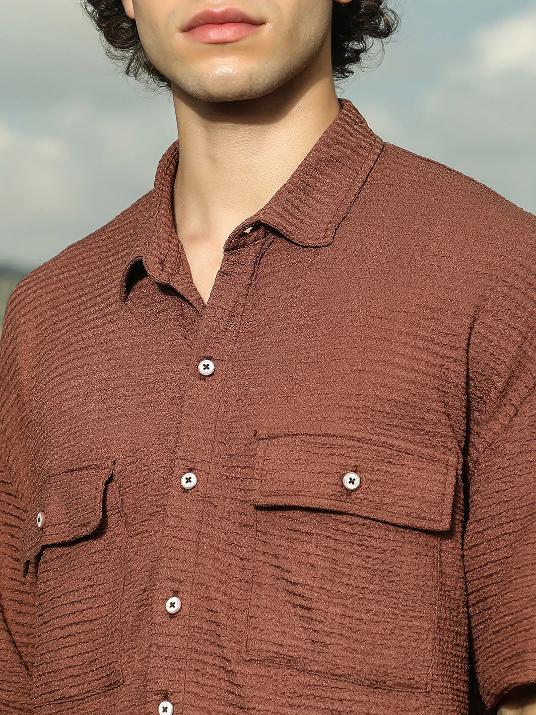 Tactile-Utility Oversized Shirt - Image 7