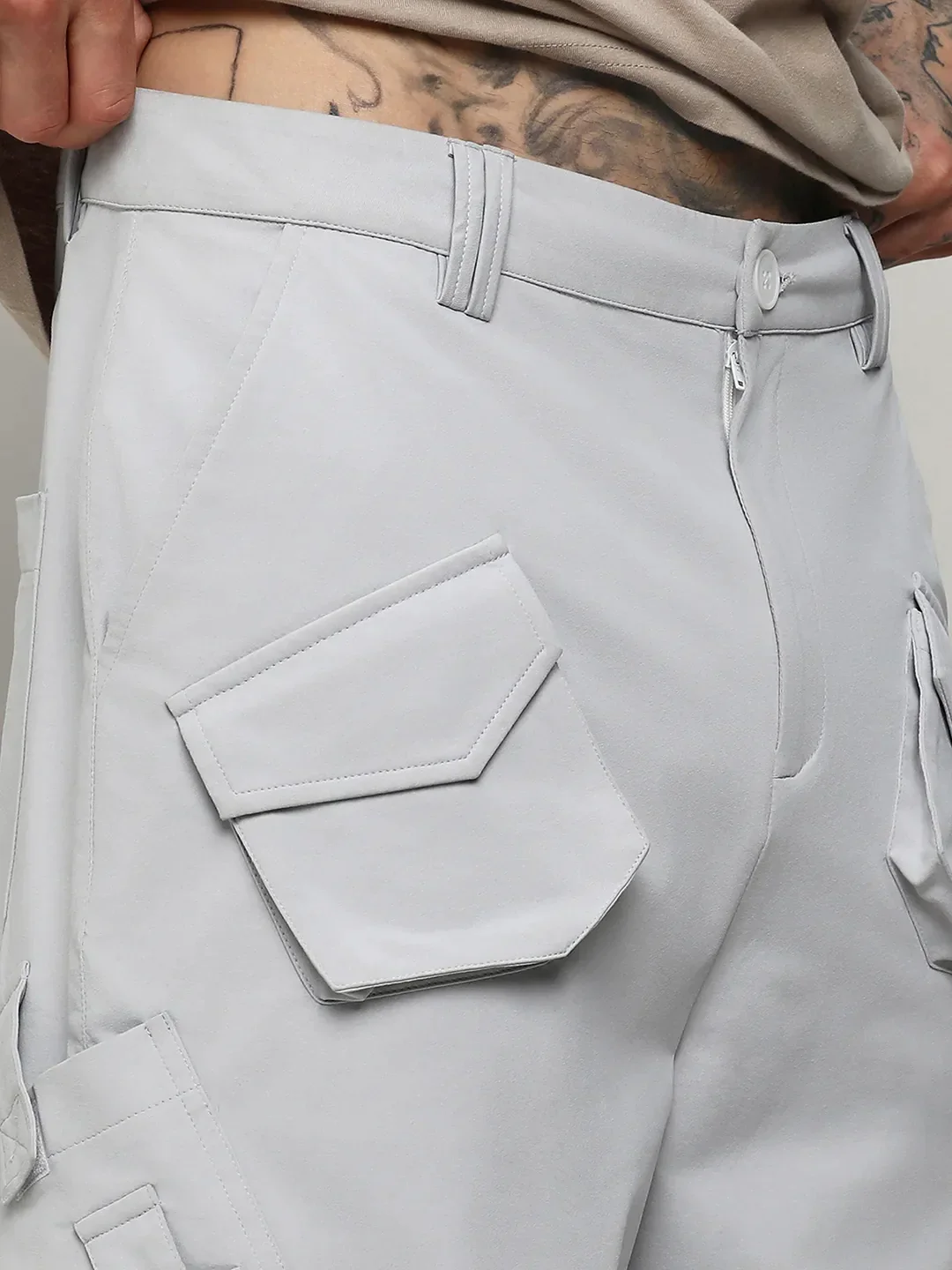 Asymmetrical Parachute Trousers - Image 7