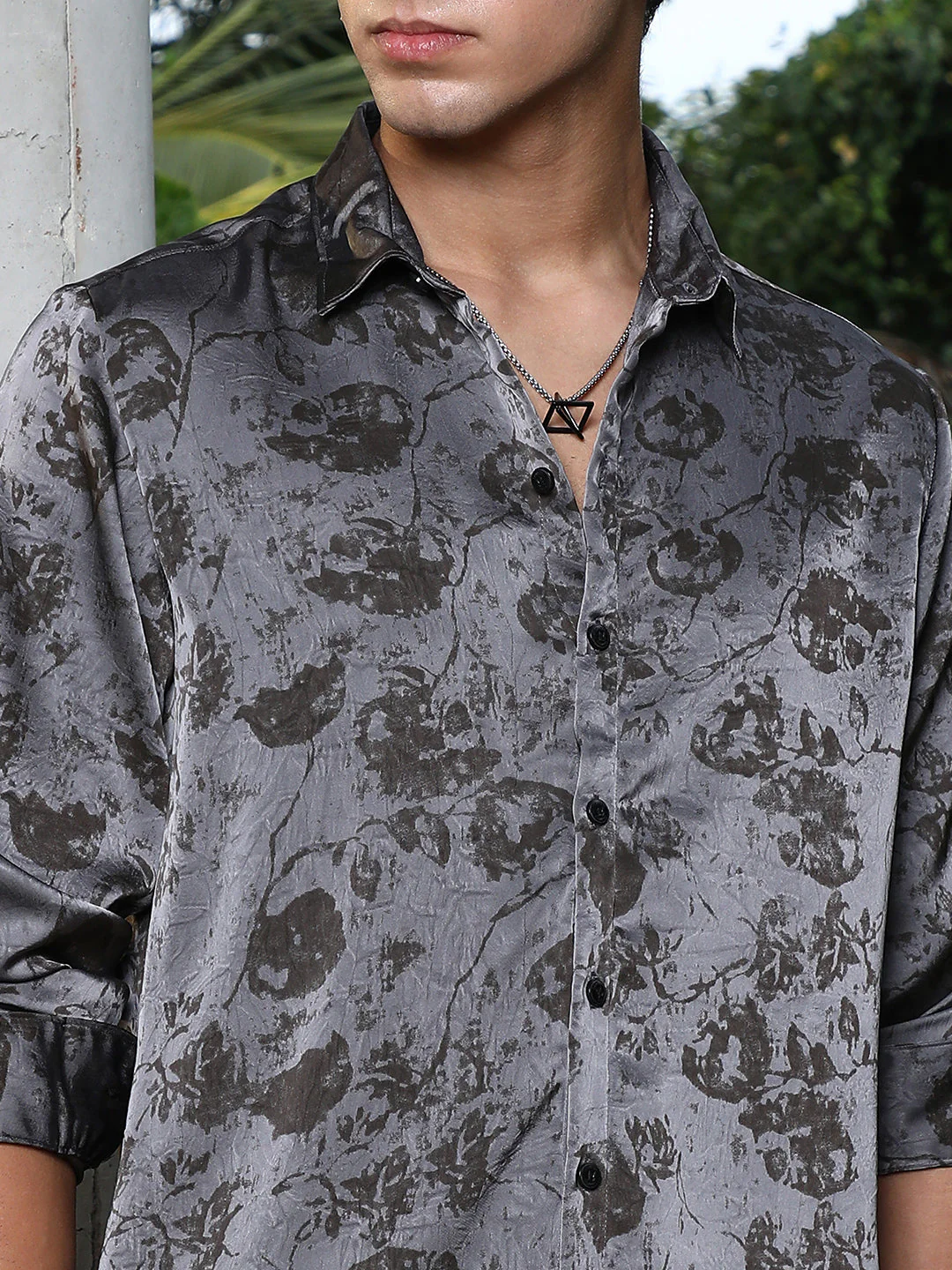 Faded-Flora Jacquard Shirt - Image 7